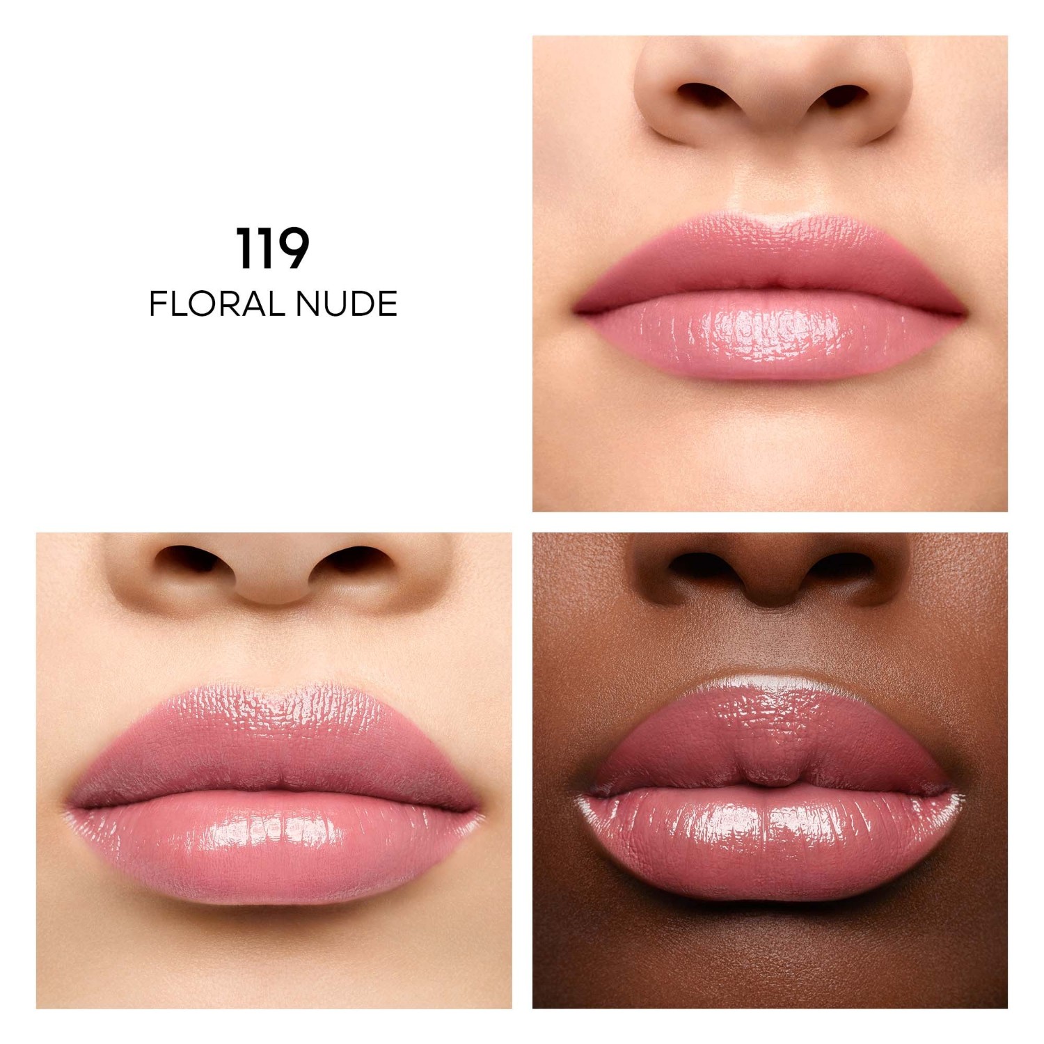 Помада для губ kisskiss shine bloom lipstick Guerlain, 119 - floral nude, вес 3.2 гр. — фото 4