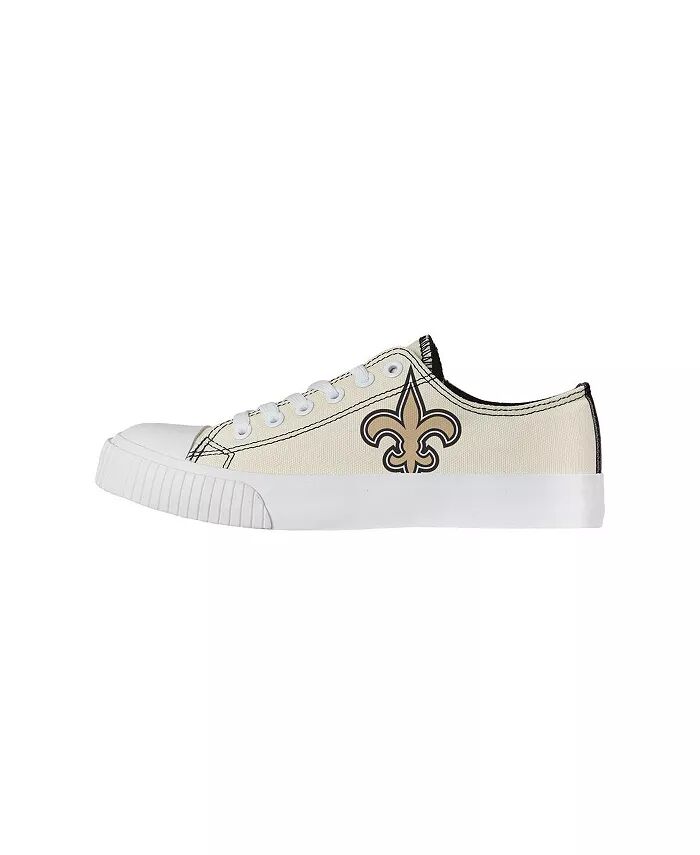 Женские кремовые туфли New Orleans Saints Low Top Canvas FOCO — фото 3