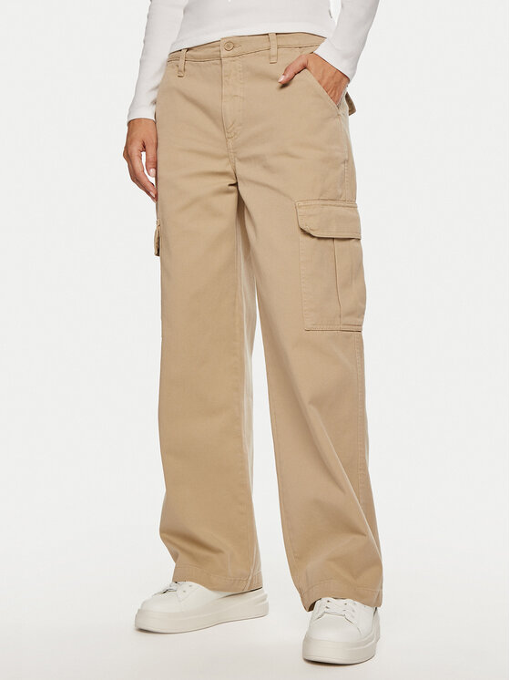 

Карго-брюки relaxed fit W4YB61 WGCV1 Guess Jeans, бежевый