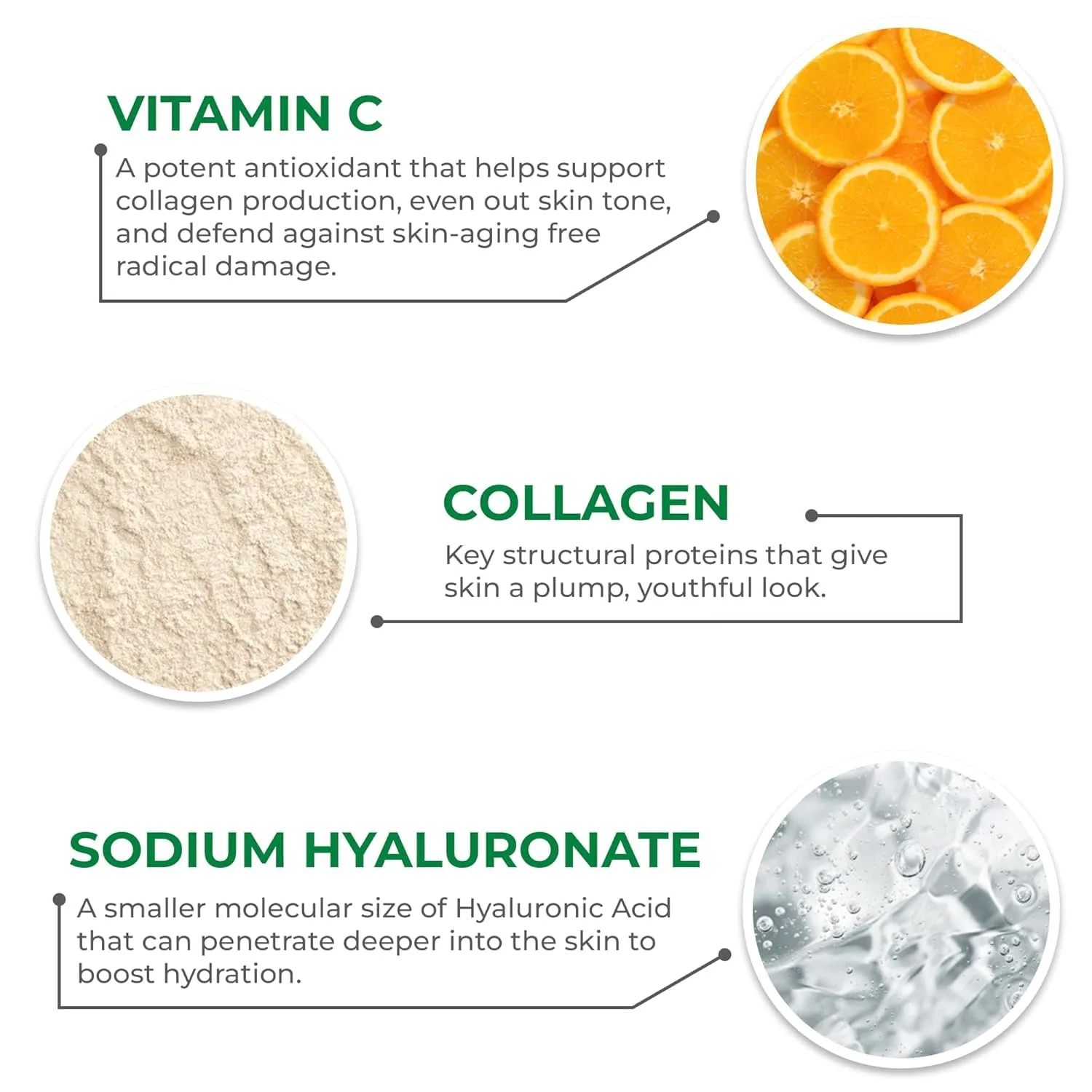Набор сывороток Mario Badescu Hyaluronic Dew Drops + Vitamin C Serum - увлажняющая и сияющая сыворотка для лица с ниацинамидом, гиалуронатом натрия и коллагеном для всех типов кожи — фото 4
