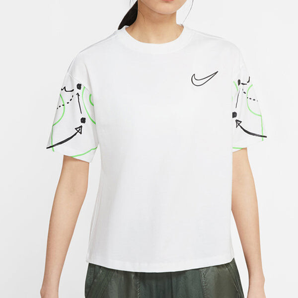 Футболка nsw summer hoops casual с коротким рукавом Nike, белый — фото 3