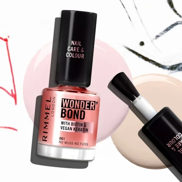 Лак для ногтей RIMMEL LONDON Wonderbond Nail, 003 Slip dress — фото 4