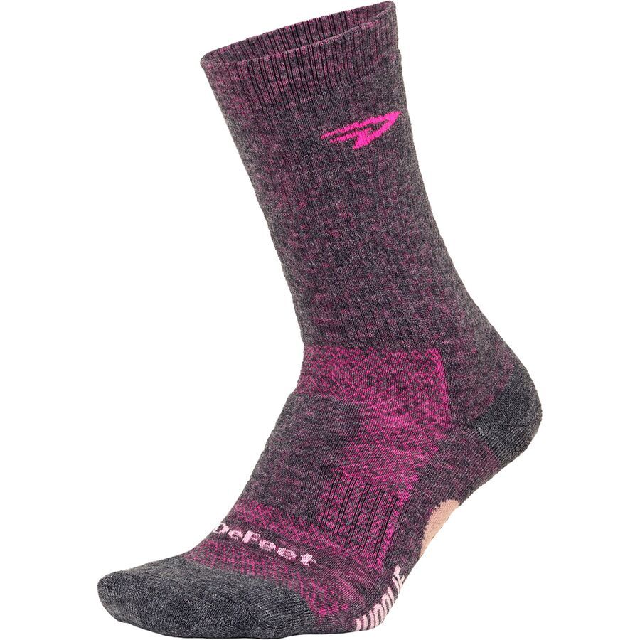 

Носки DeFeet Woolie Boolie 6in DeFeet, Gravel Grey/Neon Pink