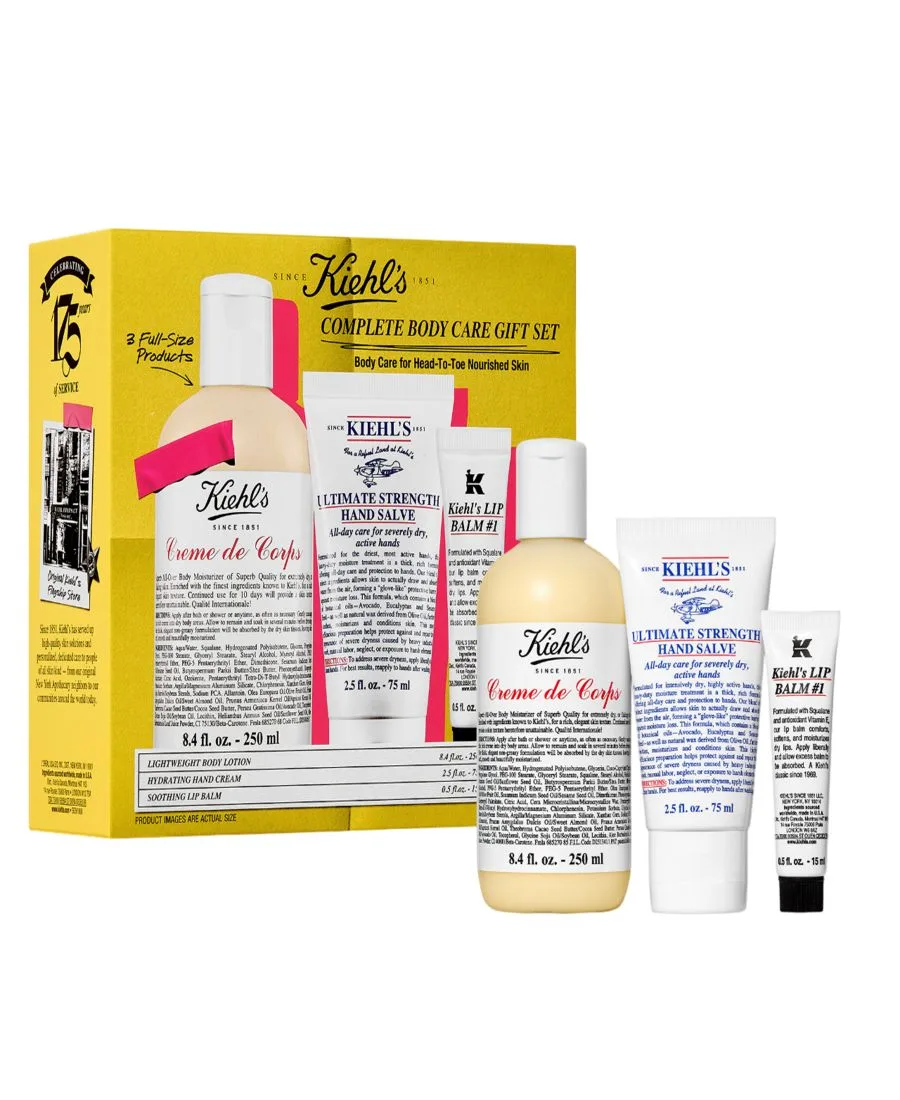 Kiehl's Since 1851 Набор из 3 предметов: увлажняющий крем для тела и бальзам для губ
