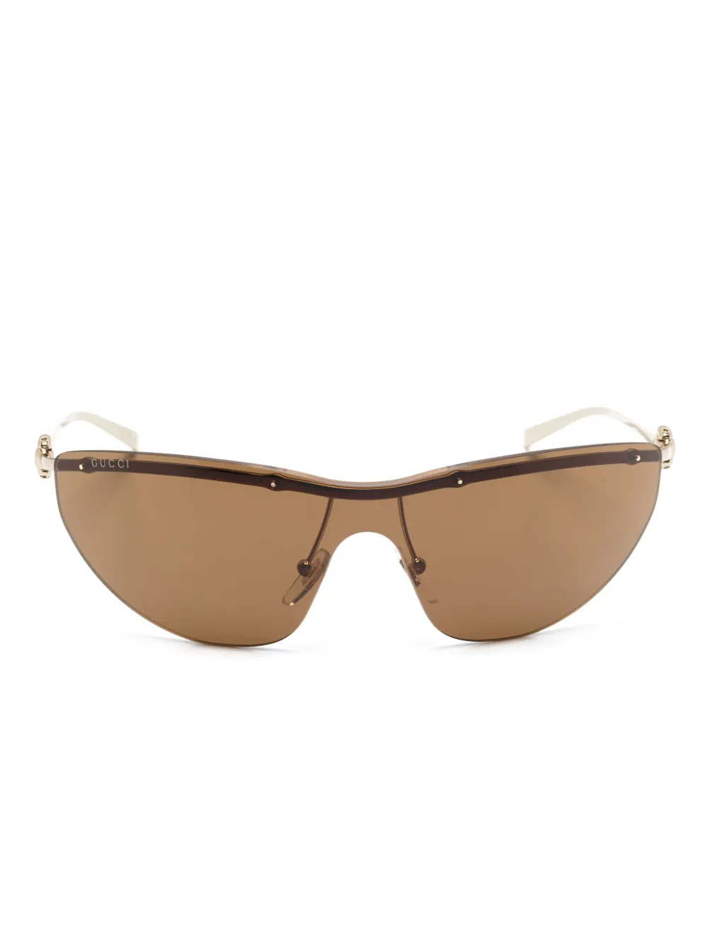 

Солнцезащитные очки с декором Horsebit Gucci Eyewear, золотой