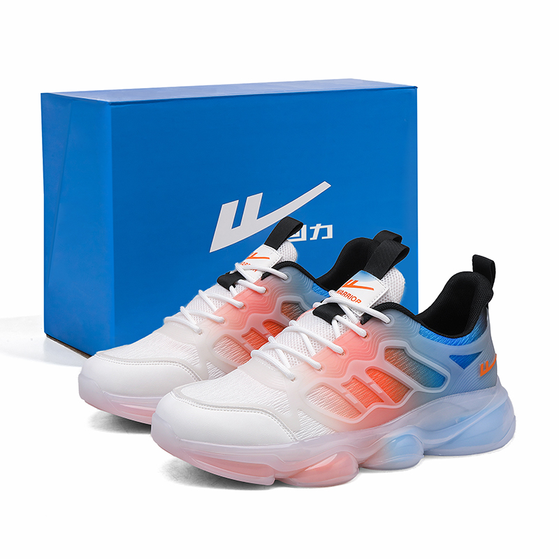 

WARRIOR Кроссовки low top мужские белые оранжевые синие