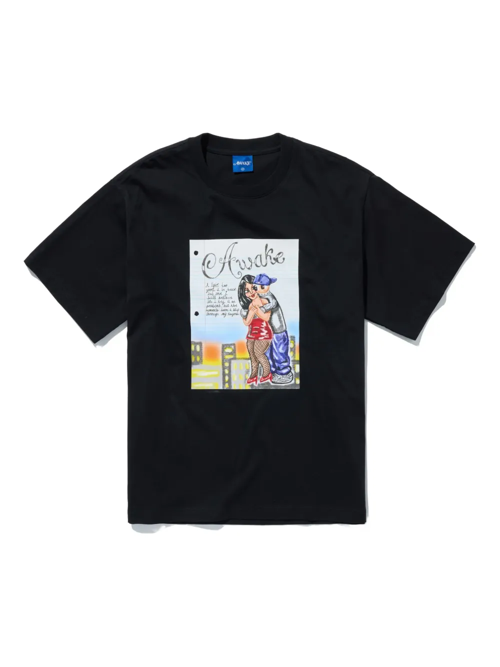 

Хлопковая футболка Love Letter Awake Ny, черный