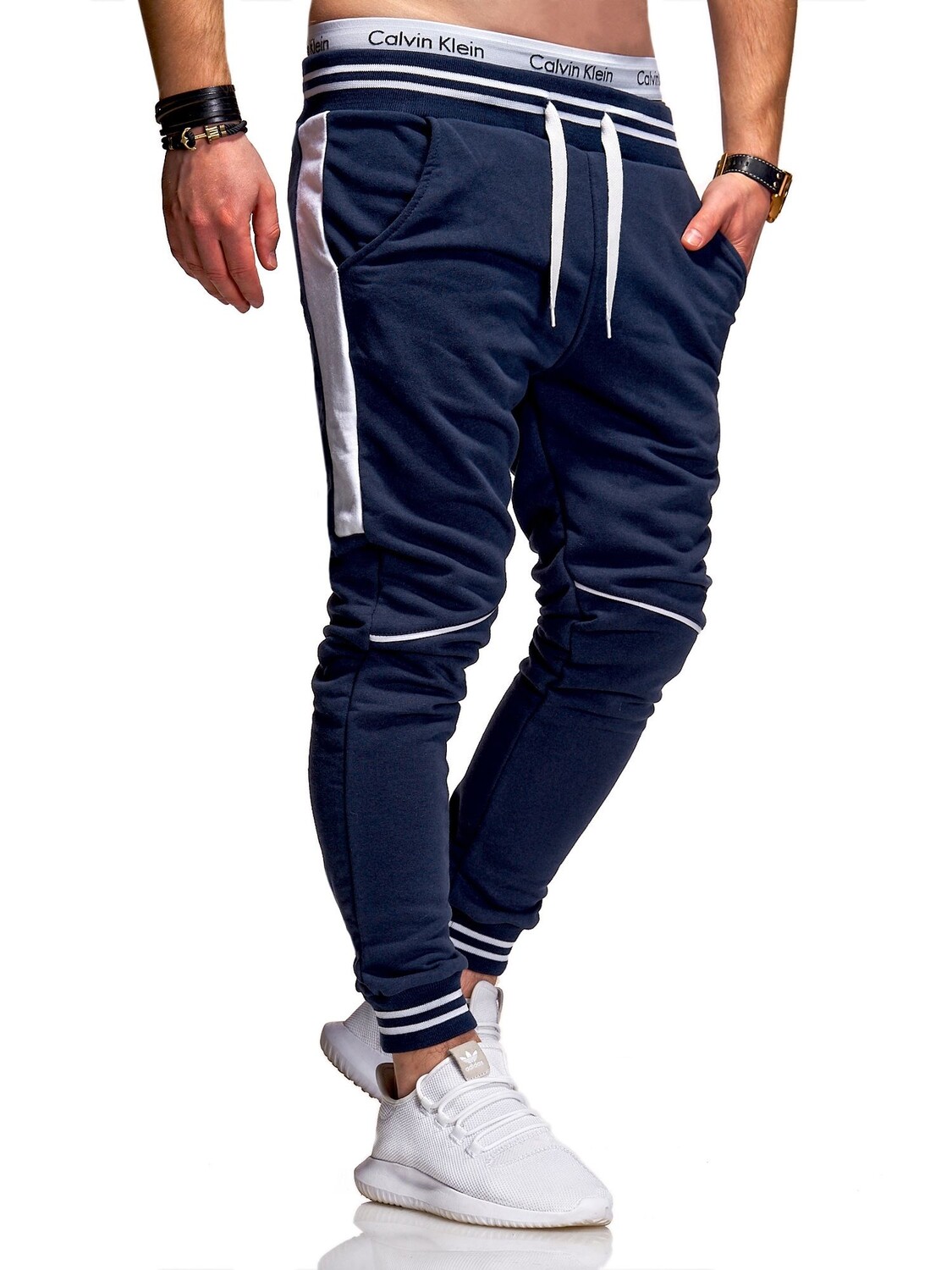 

Тканевые брюки behype Jogging SYDER, темно синий