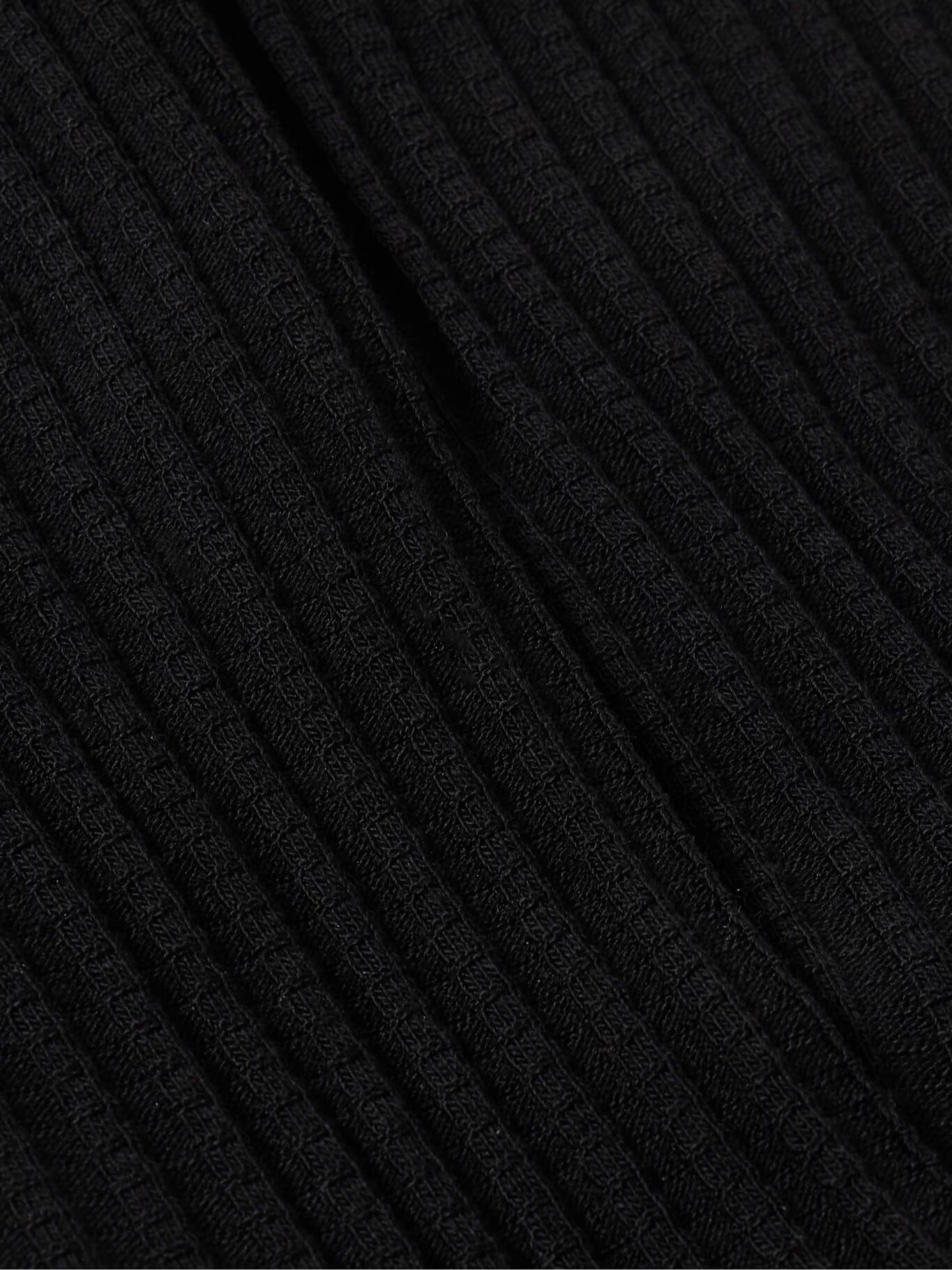 

Носки из органического хлопка в рубчик ZEGNA, черный