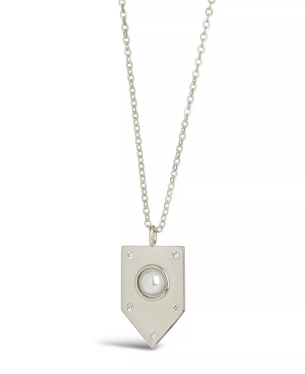 

Женское ожерелье с подвеской «Марселла Щит» Sterling Forever, silver-tone