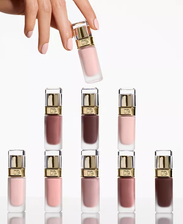 Быстросохнущий стойкий матовый лак для ногтей My nail match Dolce&Gabbana, 01 my misty pink - fair pink nude — фото 3
