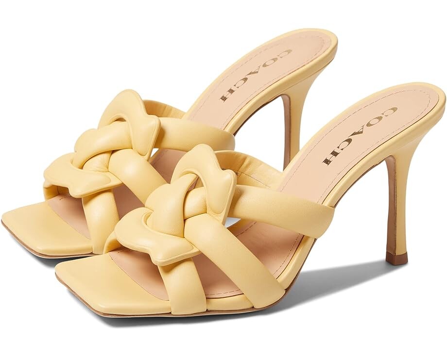 

Туфли COACH Kellie Leather Sandal, бежевый