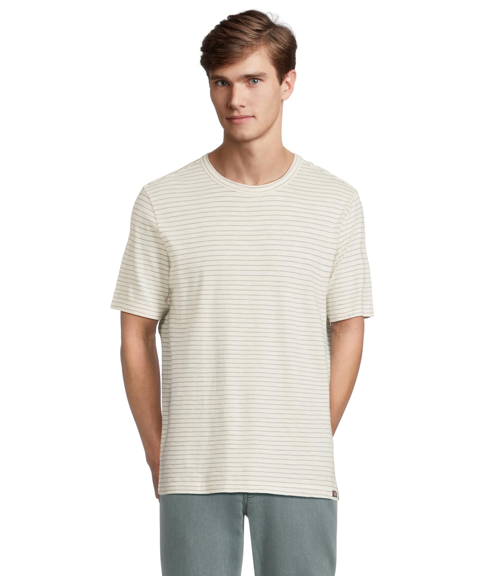 

Футболка Faherty Short, цвет Cream Flint Stripe