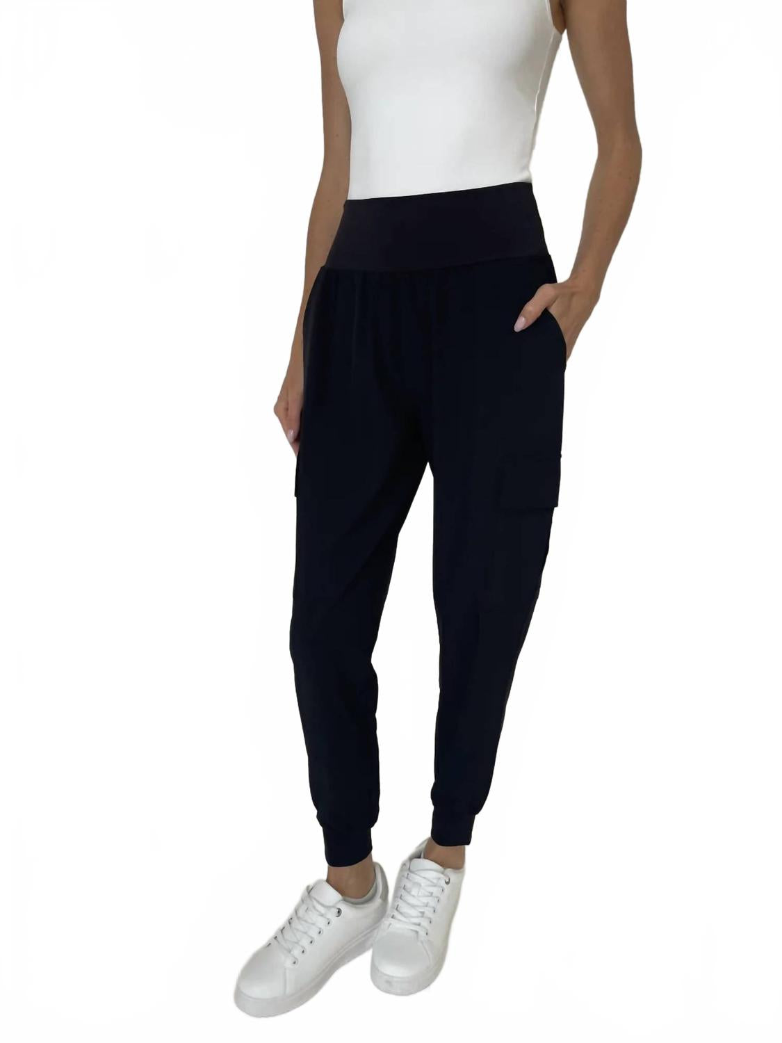 

Черные легкие карго-джоггеры SIX/FIFTY