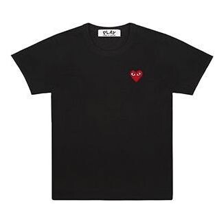 

Футболка basic t-shirt red emblem 'black' Comme Des Garcons Play, черный