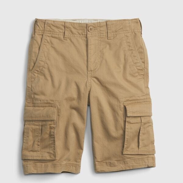 

Шорты-Бермуды из эластичного хлопка Gap, бежевый