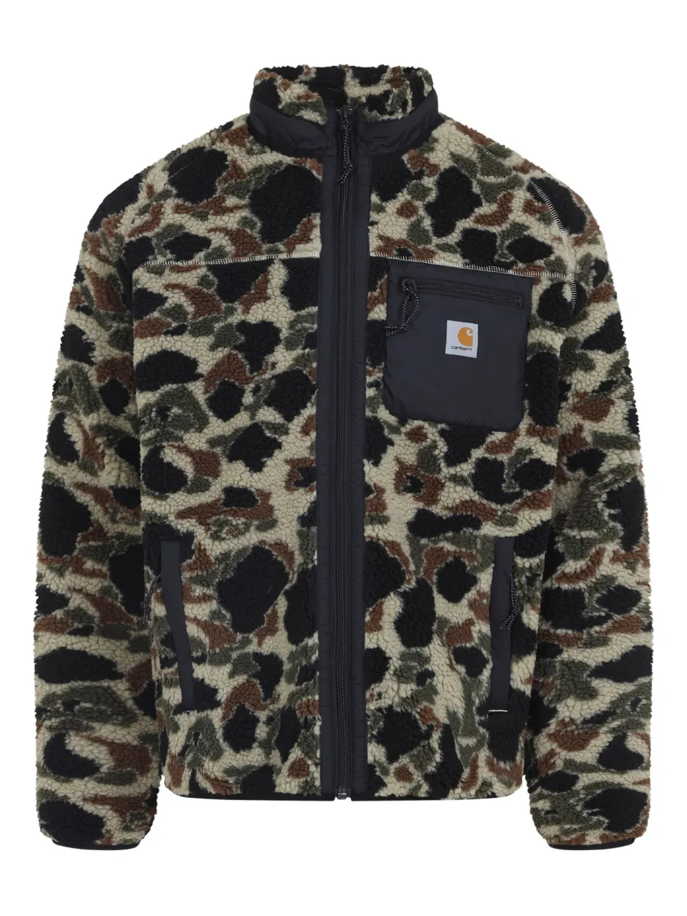 

Флисовая куртка Prentis Liner с камуфляжным узором CARHARTT WIP, черный