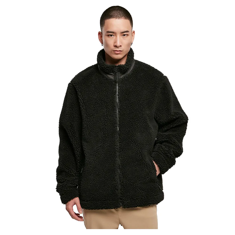 

Толстовка Urban Classics Basic Sherpa full zip, черный