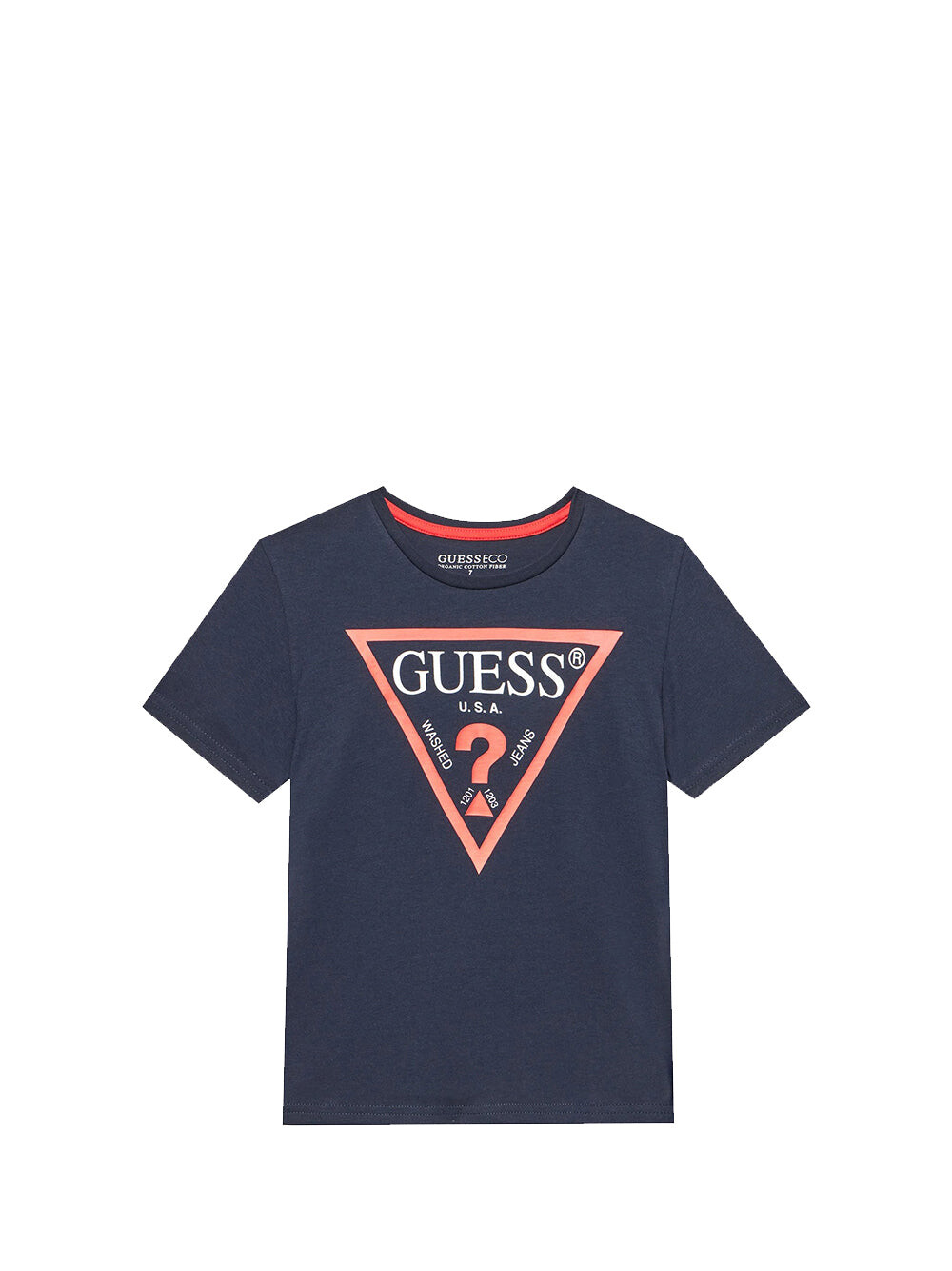 

Синяя детская футболка Guess