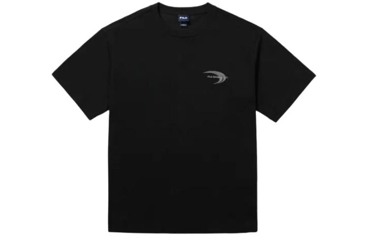 

Футболка унисекс черная Fila, черный