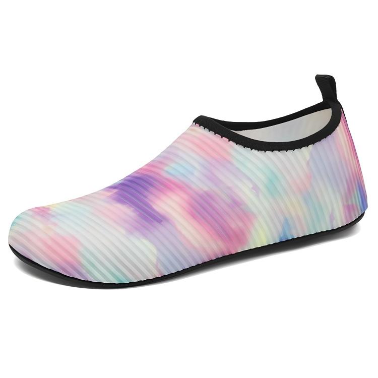 

LONGDUIZHANG Дышащие быстросохнущие противоскользящие треккинговые ботинки для речных походов унисекс устойчивые к запахам WY802-1 радужный фиолетовый