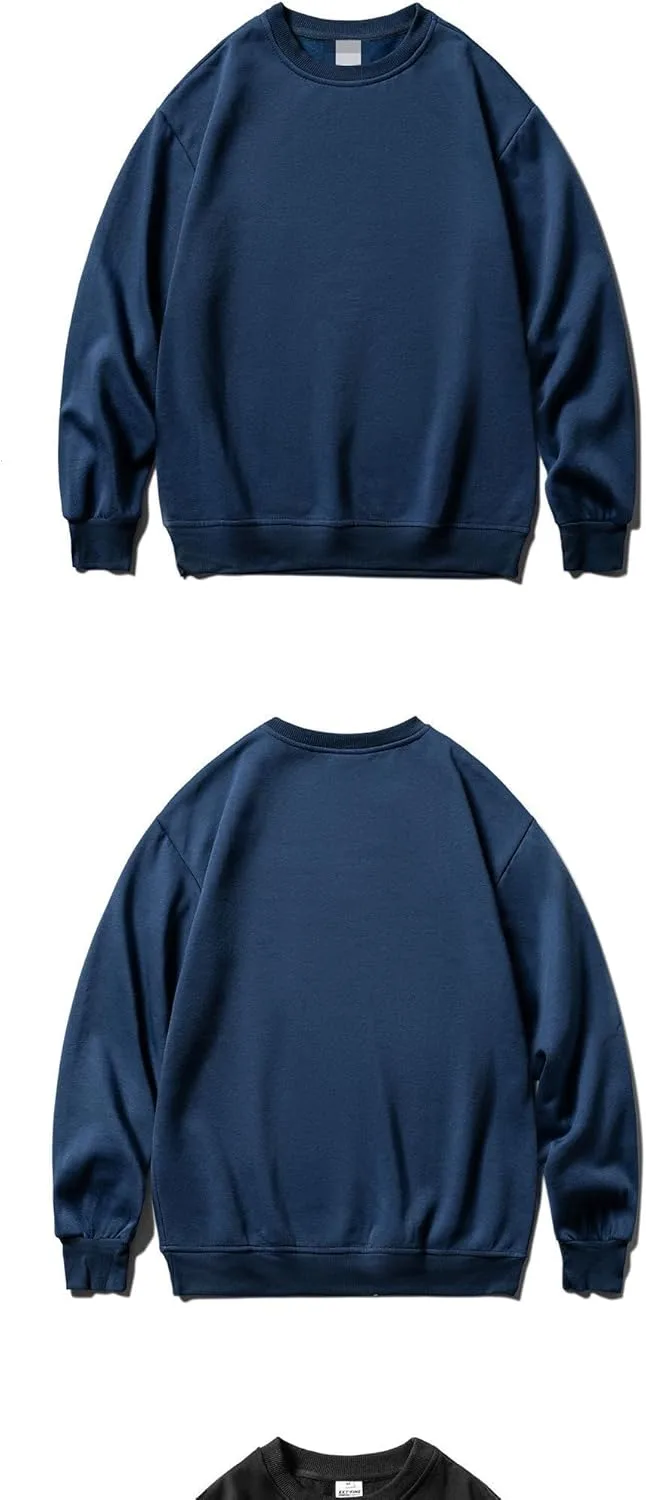 Весенне-осенний Unisex Oversized свитер O-Neck Basic Hoodies Casual Daily — фото 2