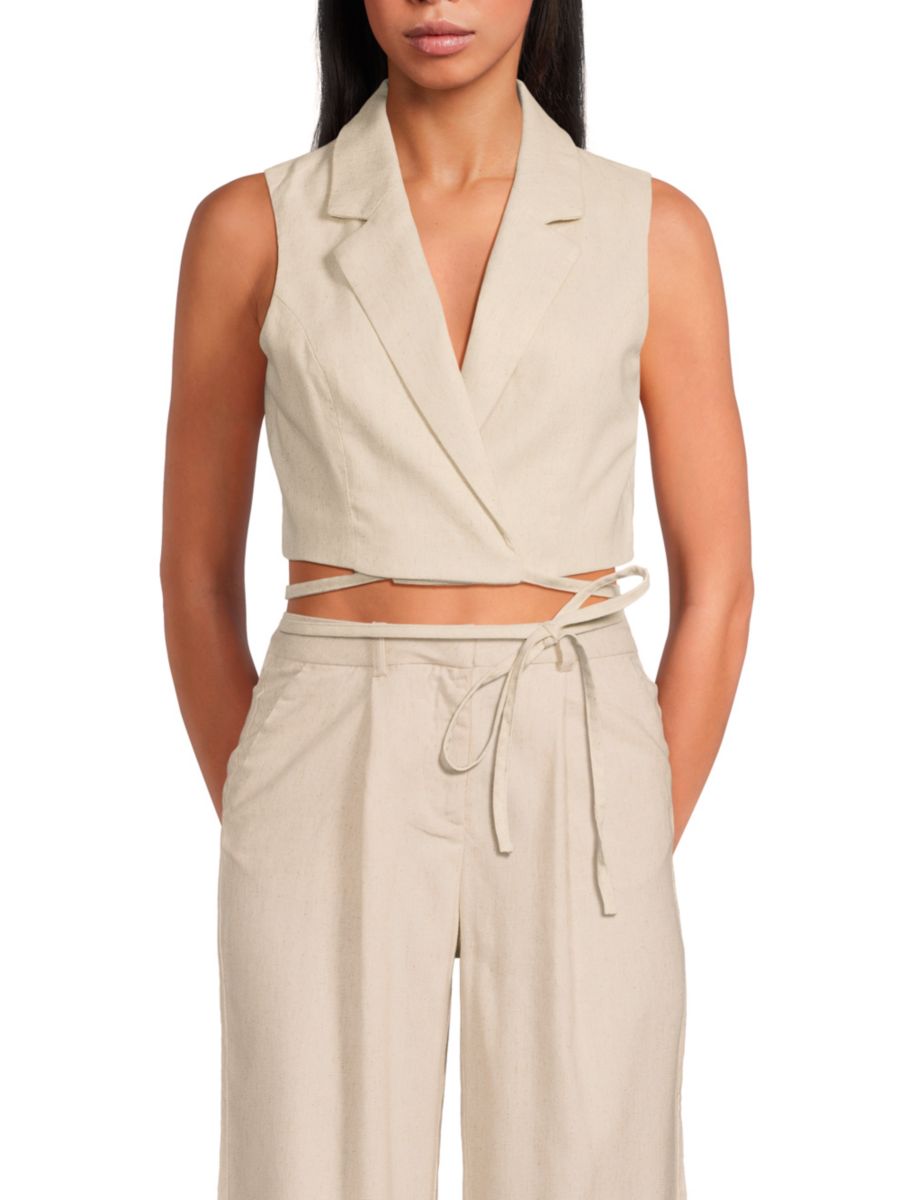

Укороченный жилет с отворотом Vero Moda, цвет Birch