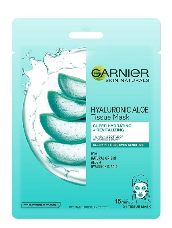 

Garnier Skin Naturals Moisture Bomb Hyaluronic Aloe тканевая маска для лица, 28 g