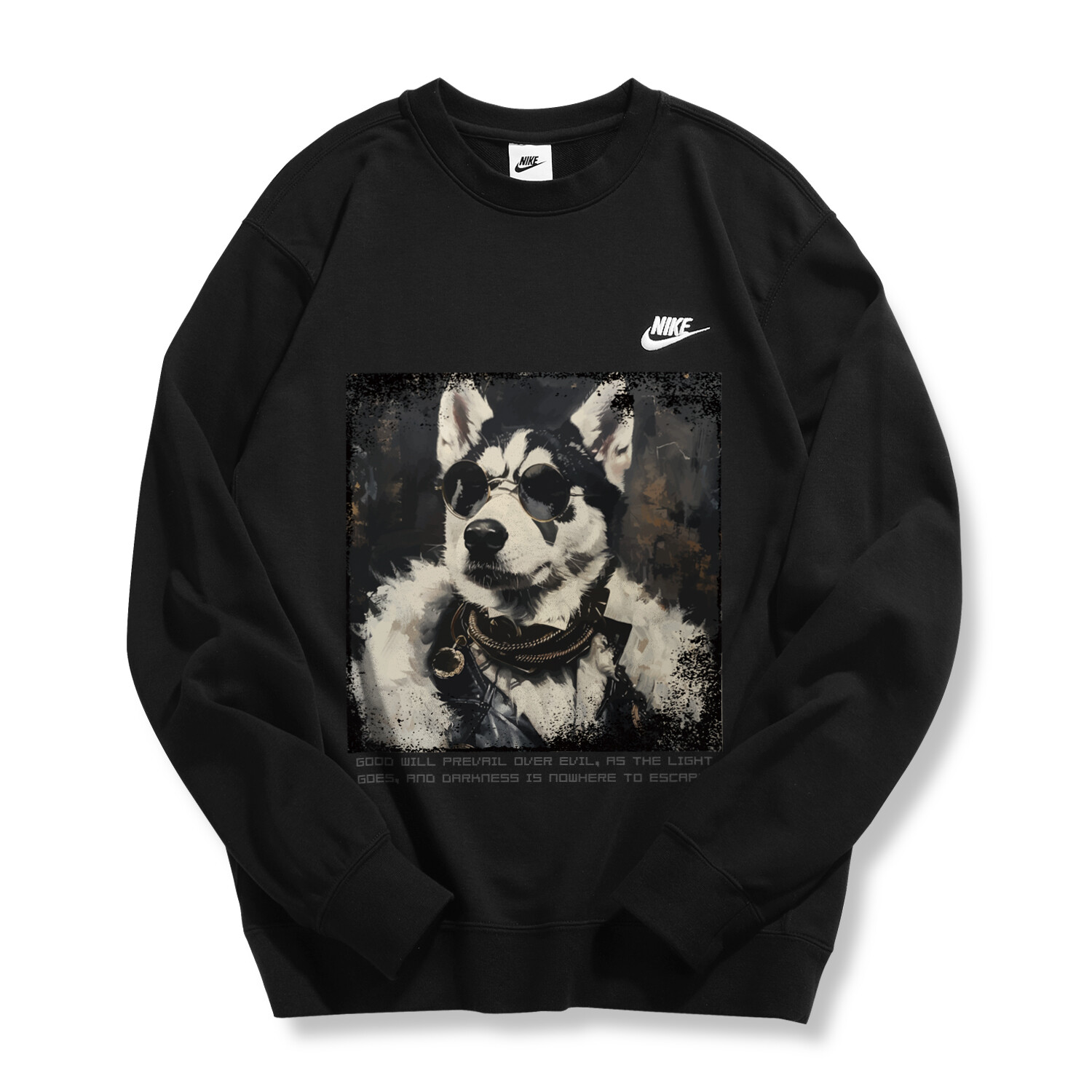 

Толстовка унисекс черная Nike, черный