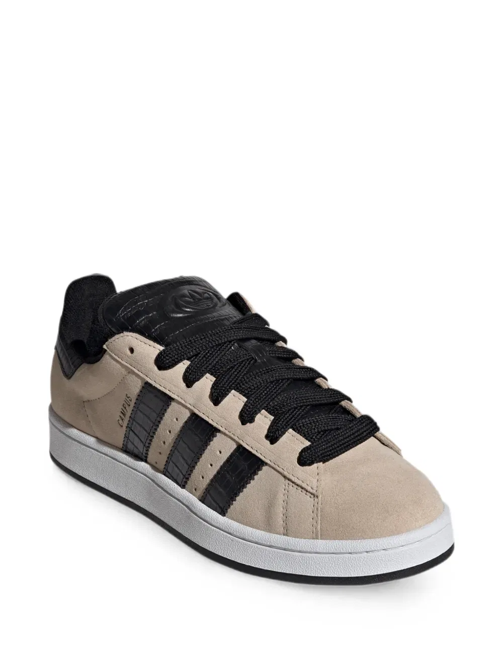 Кроссовки Campus 00-х с эффектом крокодиловой кожи Adidas, нейтральный — фото 2