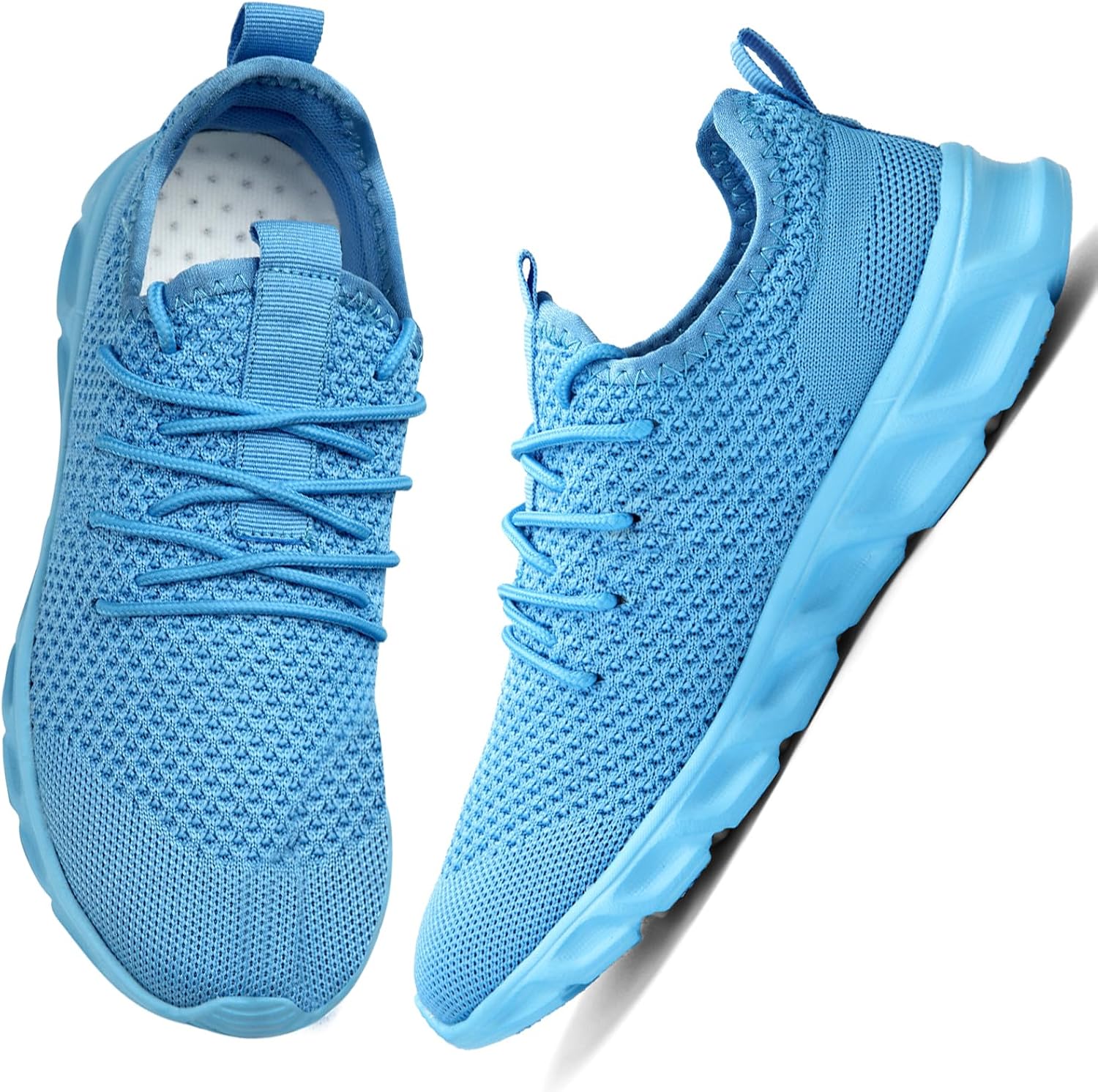 

Беговые кроссовки для мужчин и женщин, для ходьбы, тенниса, тренажерного зала, слипоны, удобные, легкие, спортивные, для тренировок, повседневная мода, спортивная обувь Rjywgs, голубой