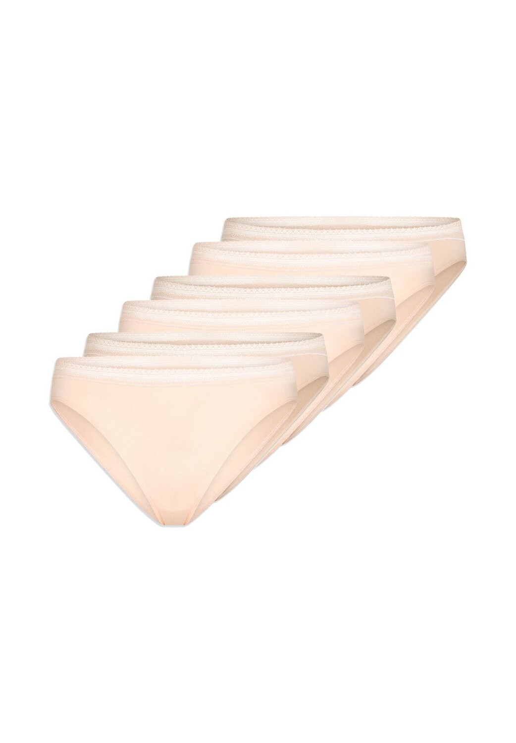 

Трусики Rio, набор из 6 шт., хлопковое кружево SCHIESSER, цвет Orange/ Beige