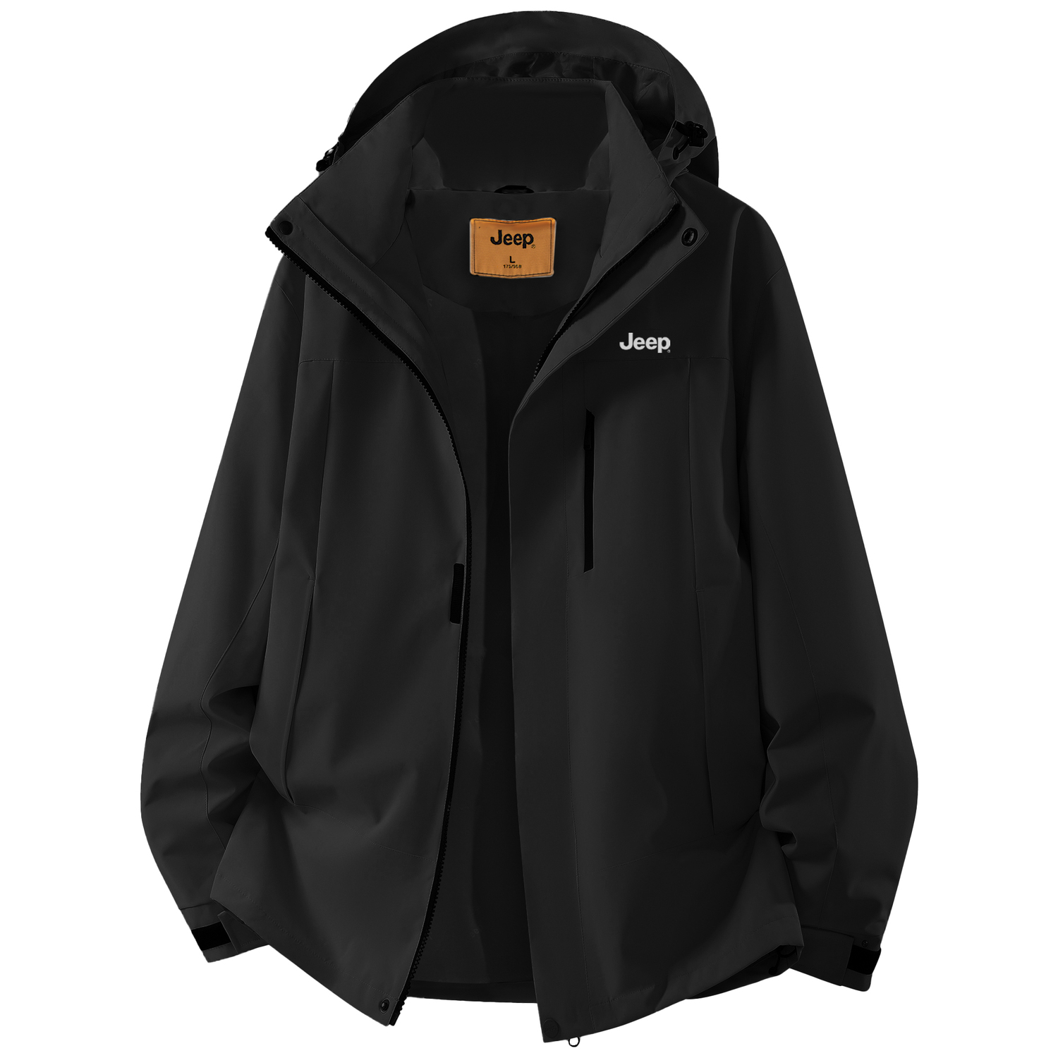

Jeep Городская куртка для отдыха унисекс, Black Single Windbreaker Jacket