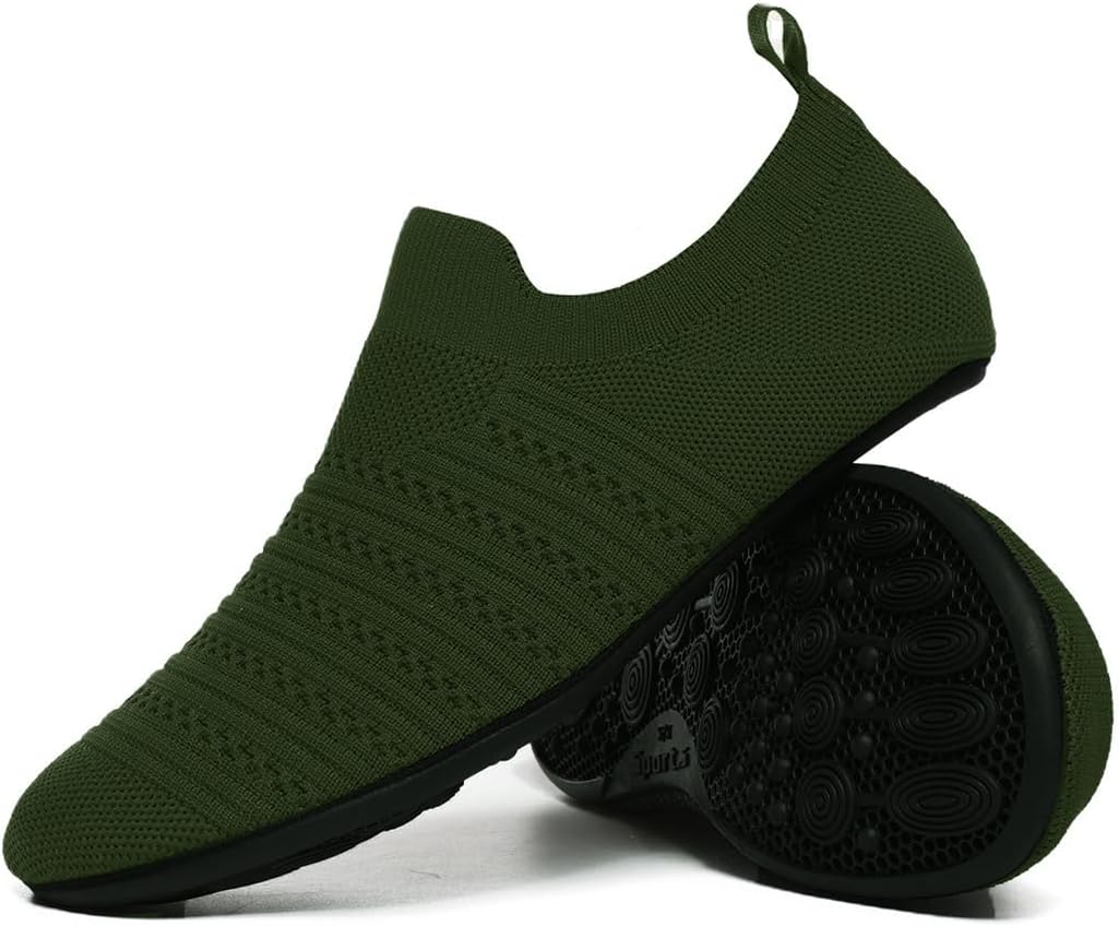 

Легкие нескользящие домашние тапочки-носки SLEVEL для путешествий, для использования в помещении, унисекс, для женщин и мужчин, для дома, зеленый