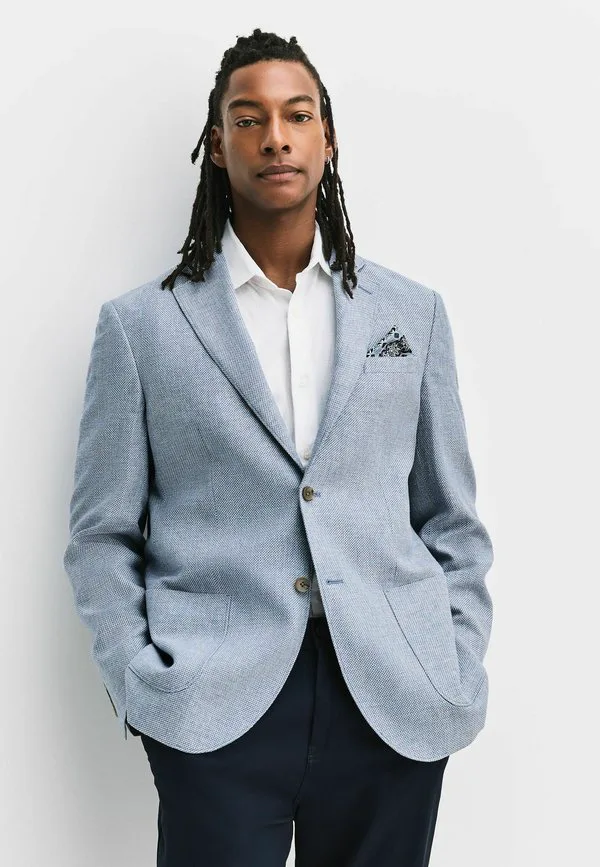 Пиджак прямого кроя Next, Chambray Blue