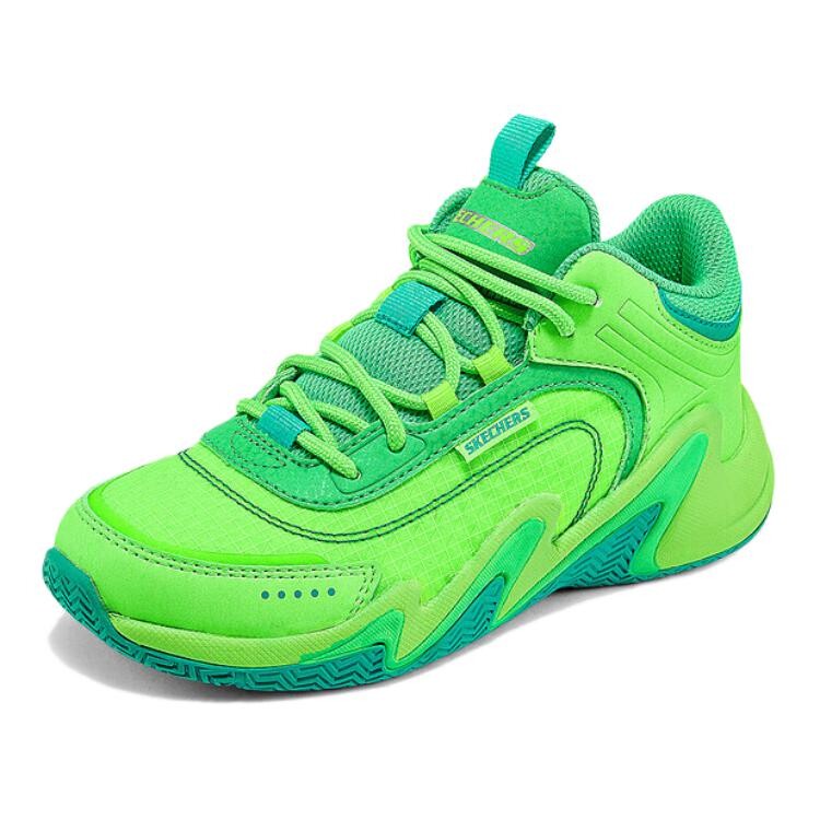 Баскетбольные кроссовки Skechers Kids для мальчиков, зеленые — фото 2