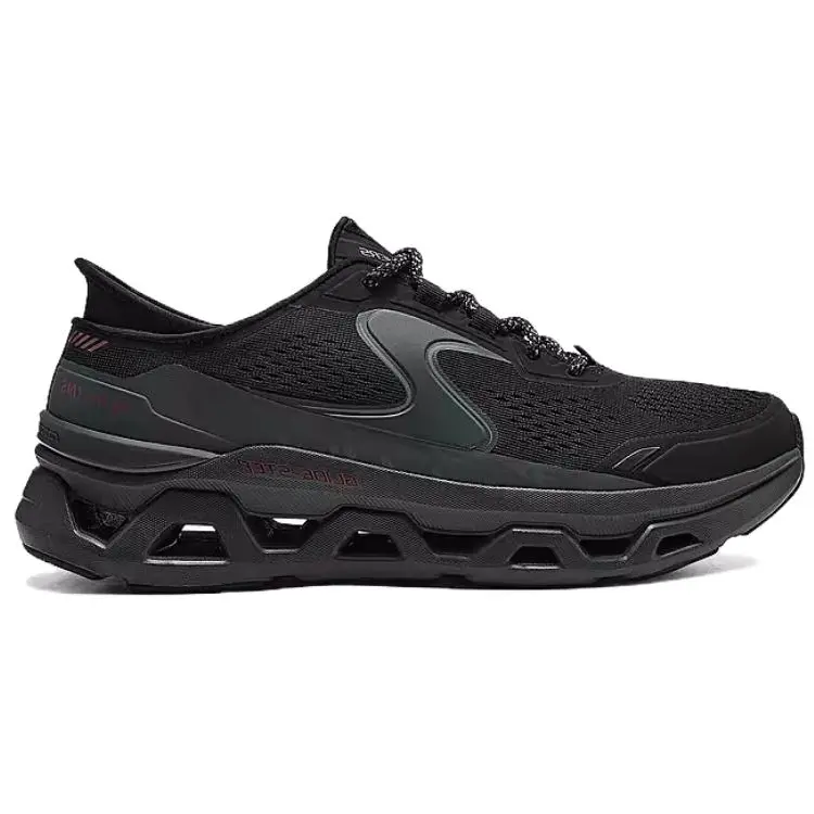 Спортивные кроссовки мужские с низким верхом черные/угольные Skechers — фото 2