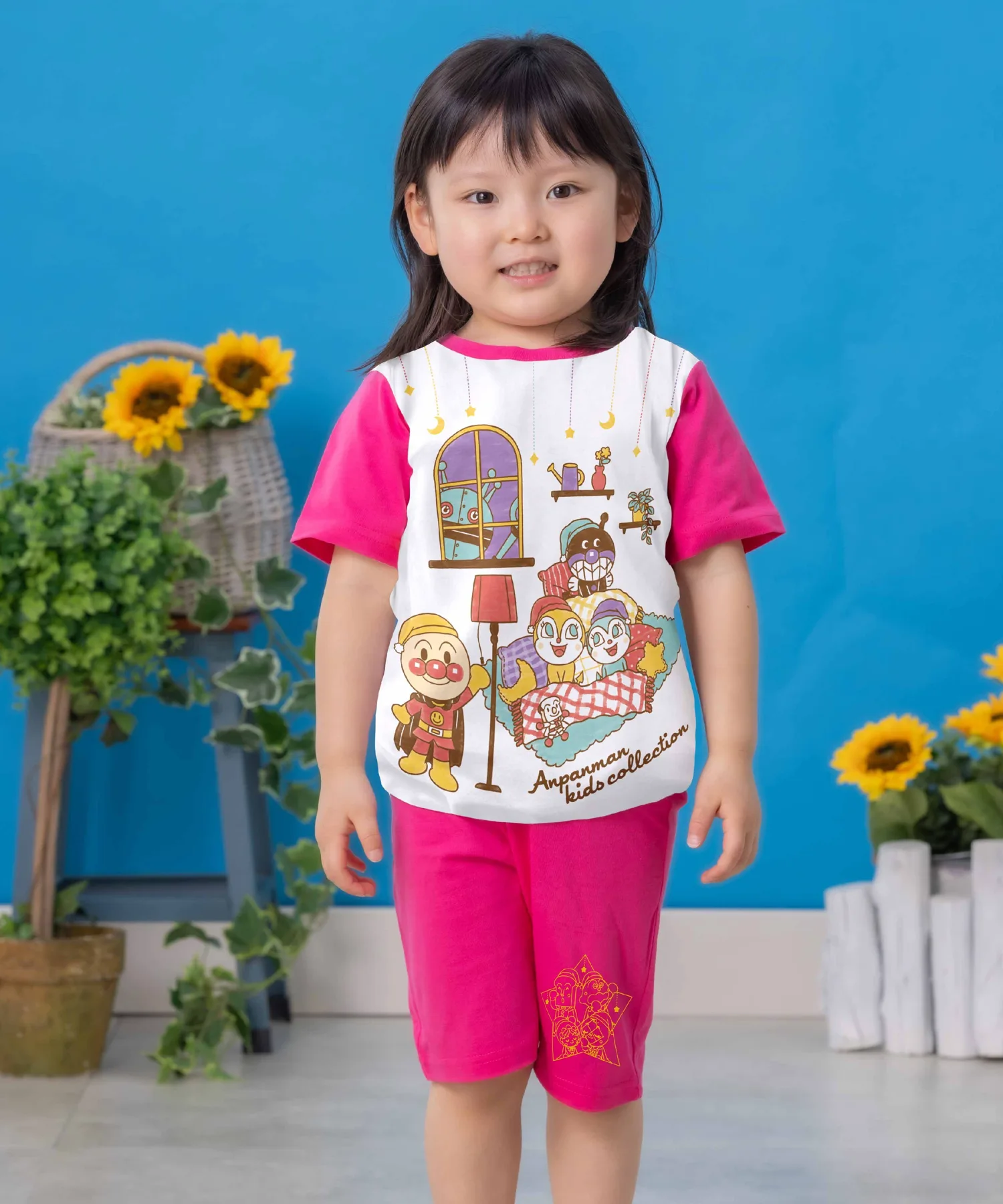 Детская коллекция ANPANMAN/(K) Разноцветные светящиеся пижамы Anpanman Kids Collection, pink