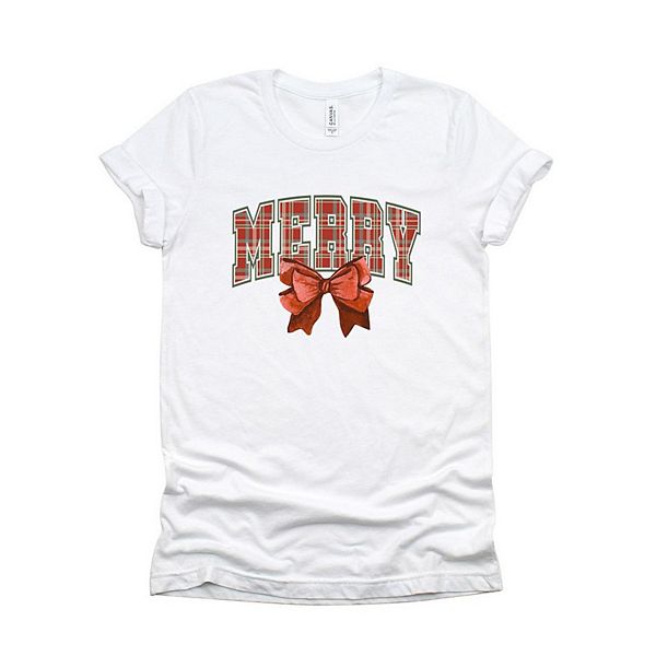 

Футболка с принтом Coquette plaid merry Simply Sage Market, White