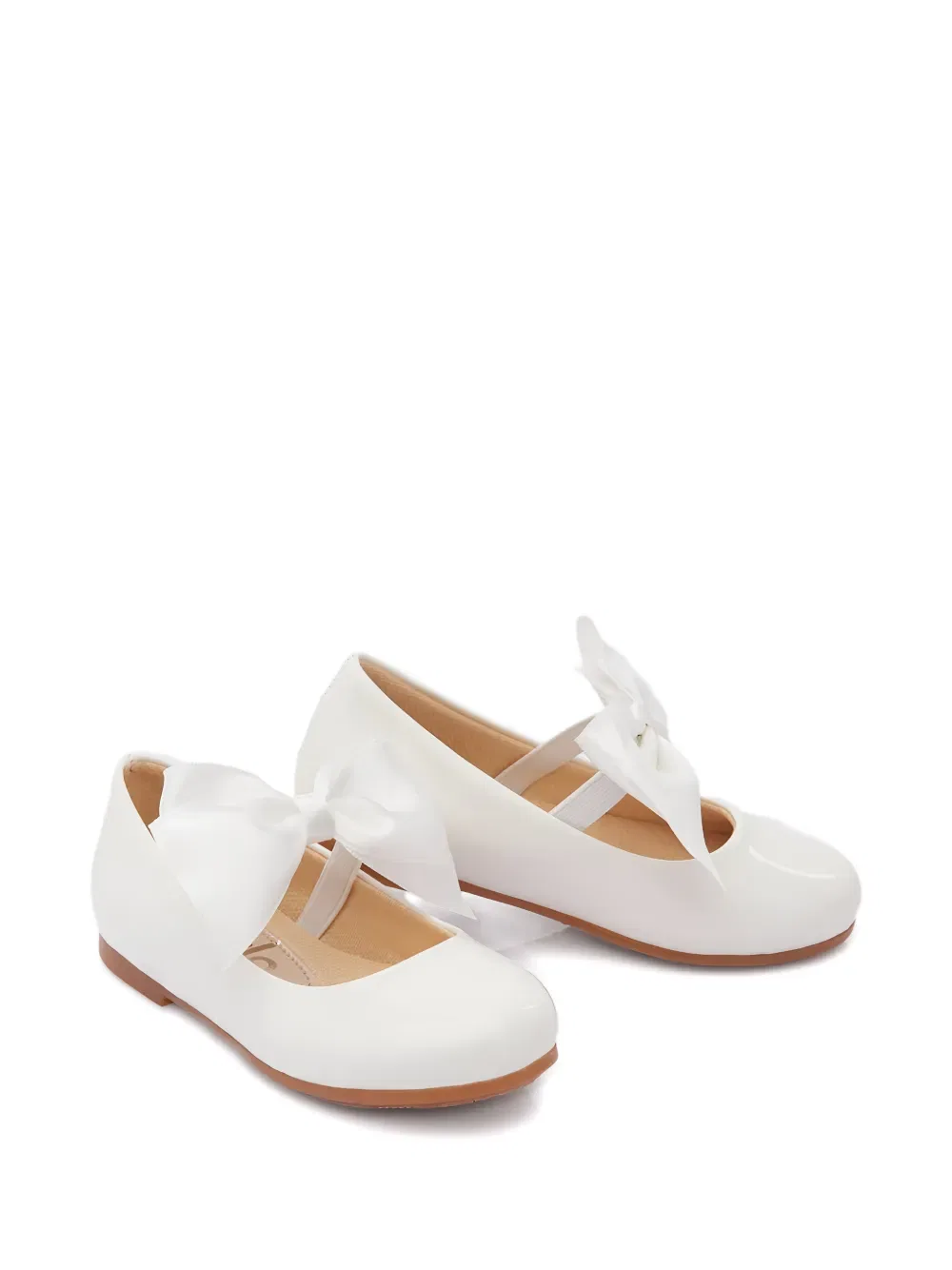 Балетки с бантом La Perla Kids, белый
