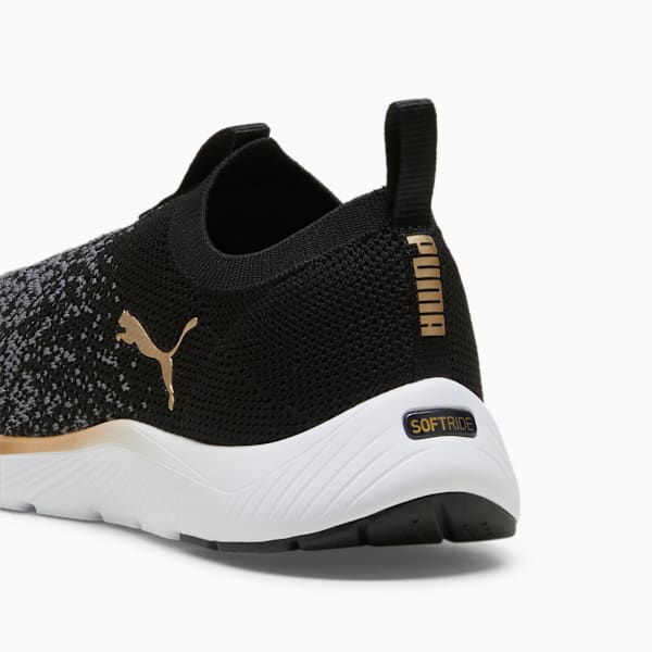 Женские туфли без застежек Softride Remi Slip-On Knit Puma, черный — фото 3
