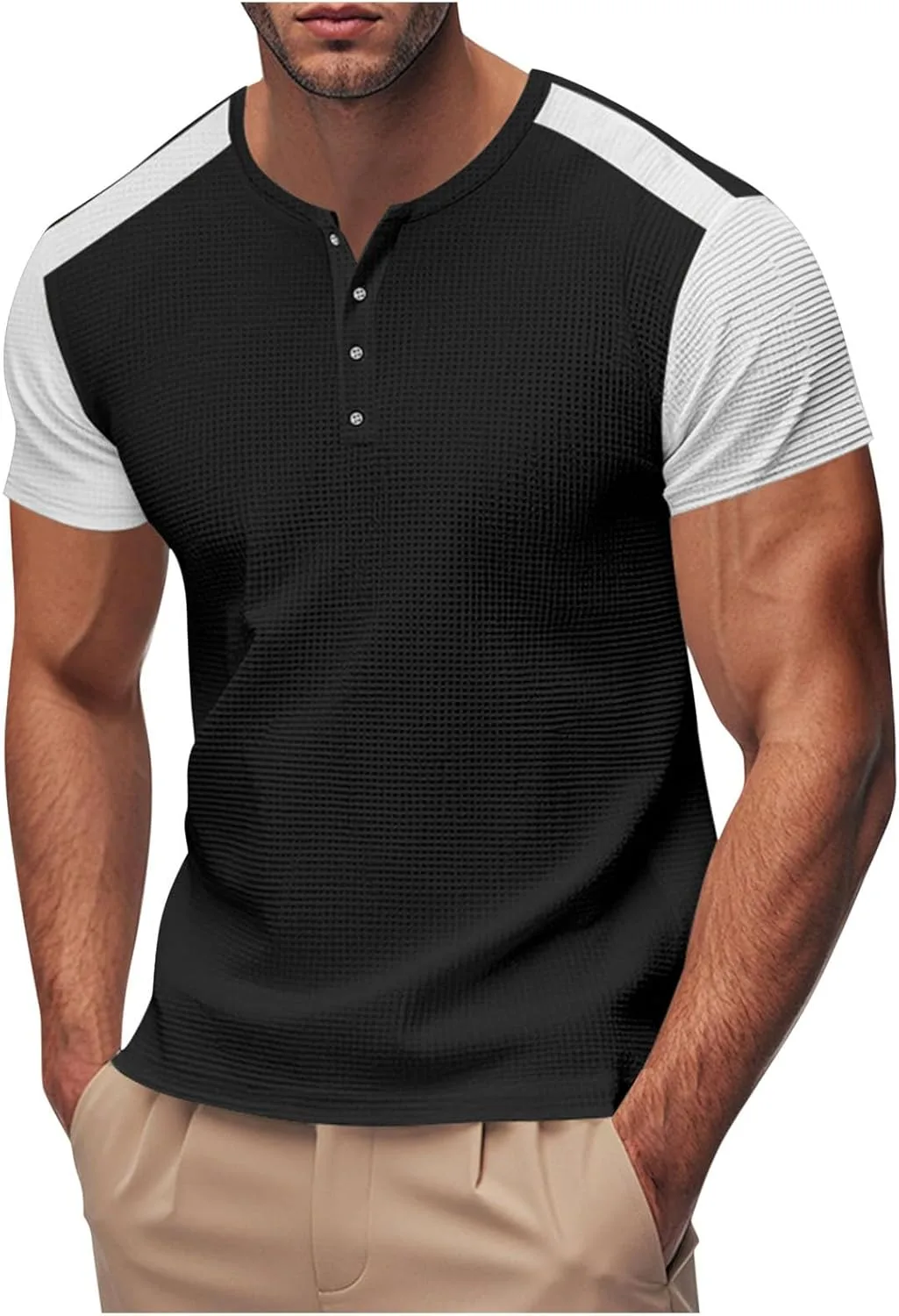 

Мужская футболка поло с коротким рукавом и V-образным вырезом