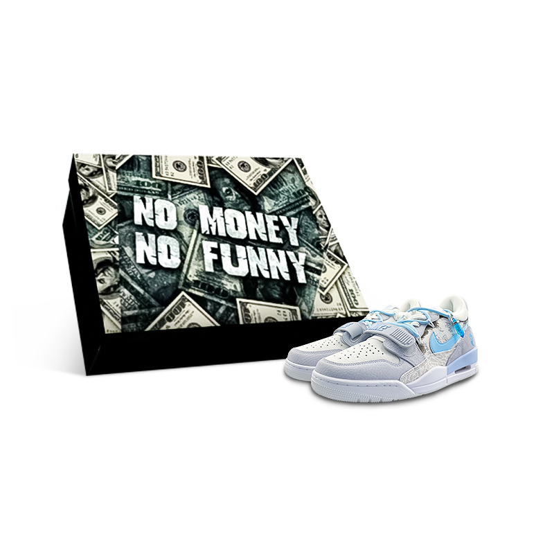 

Jordan Баскетбольные кроссовки Legacy 312 Low Top Vintage, мужские, сине-белые