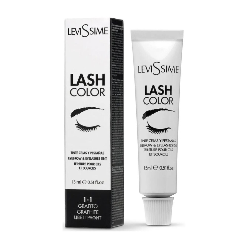 

LeviSsime, Краска для бровей и ресниц Lash Color № 1.1 Графит, 15 мл