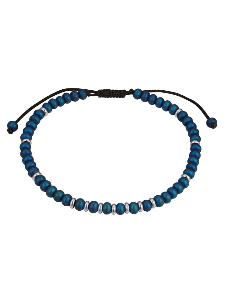

True Rebels Браслет из нержавеющей стали с гематитом синего цвета
