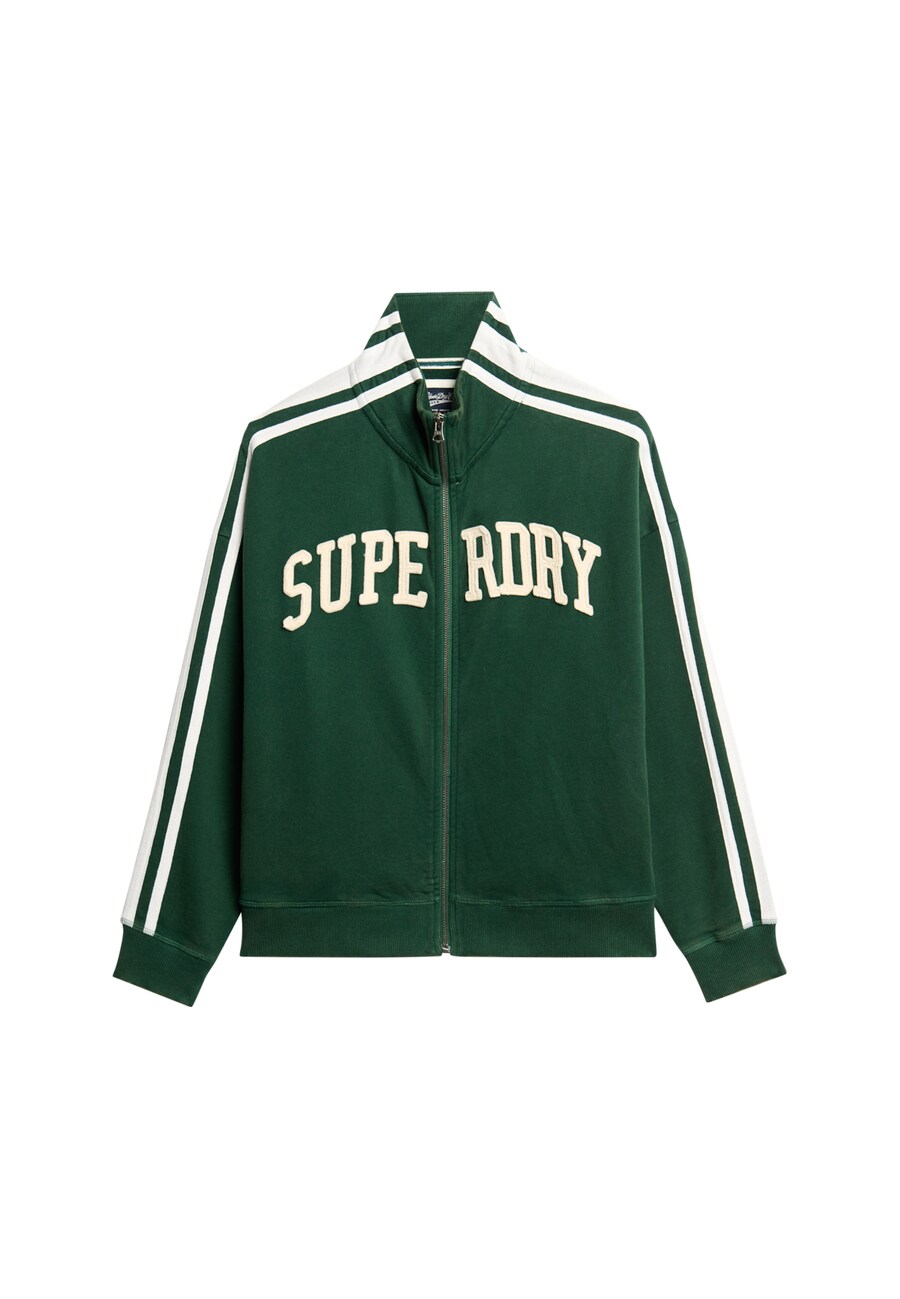 

Толстовка с капюшоном на молнии Superdry, темно-зеленый