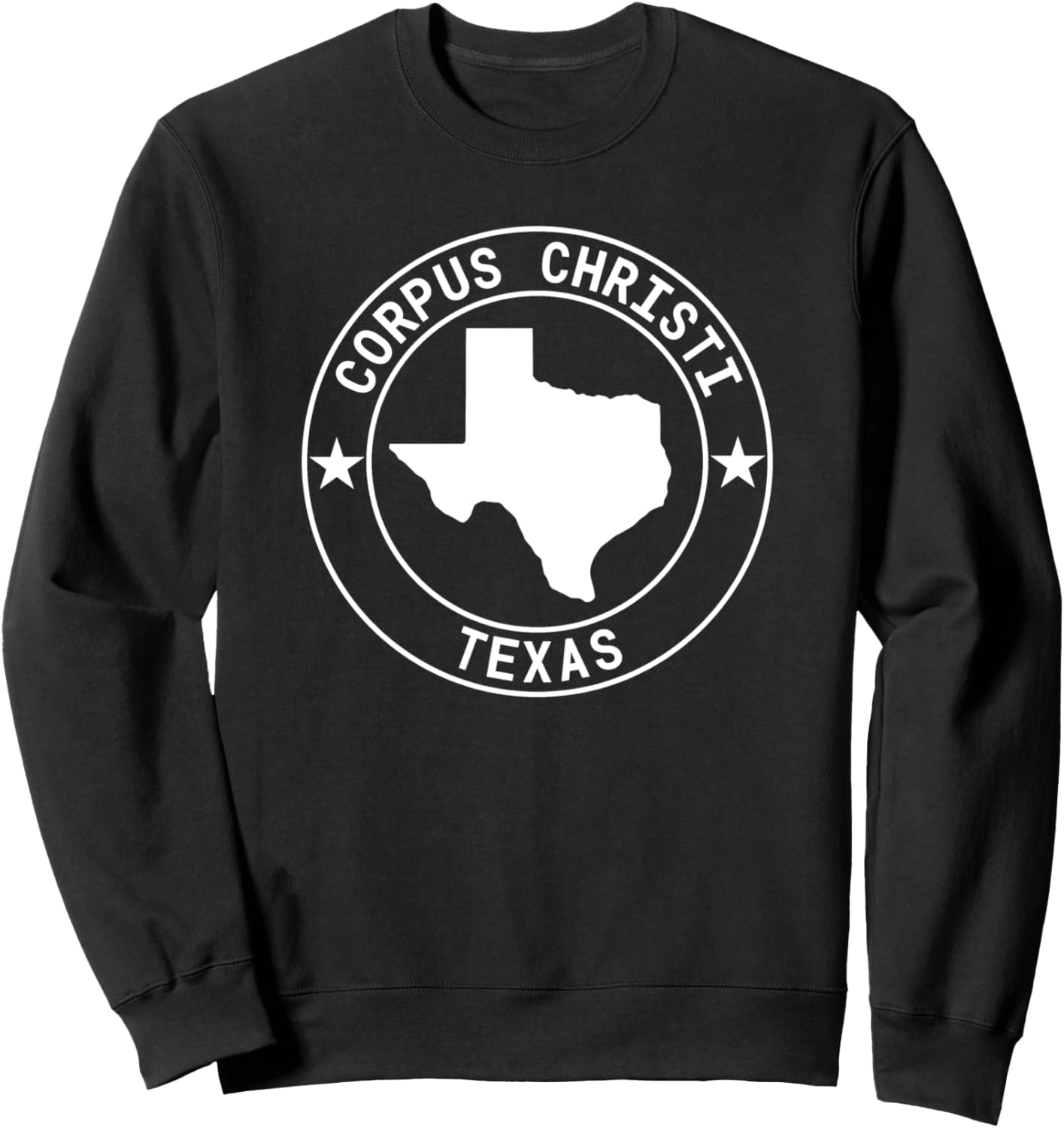 

Толстовка с надписью «Пляж Мексиканского залива» в Корпус-Кристи, штат Техас, штат Одинокой звезды Corpus Christi Texas Lone Star Gulf Shores Designs, черный