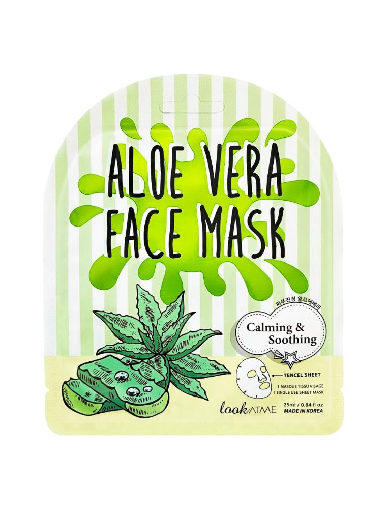 

Тканевая маска для лица aloe vera tencel face mask Look At Me, количество 1 шт.
