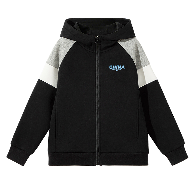 

Детский худи WARRIOR, черный/h синий letter k