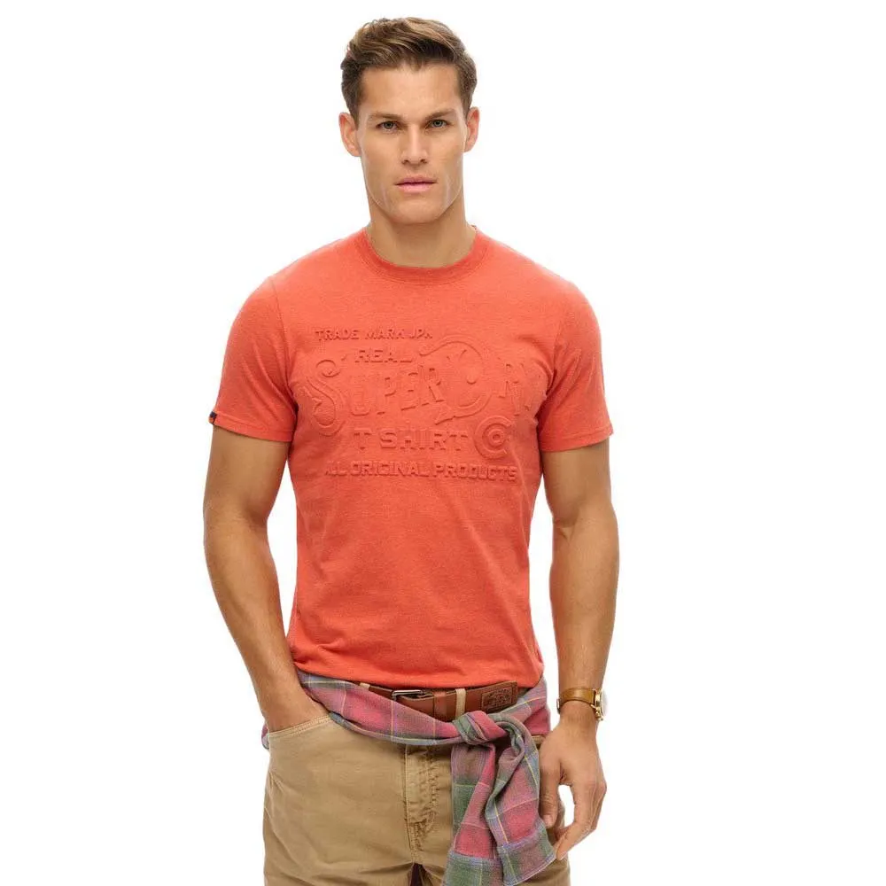 

Футболка с коротким рукавом Superdry Workwear Embossed Relaxed, оранжевый